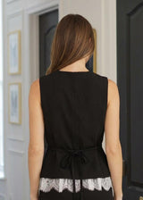 Sylvie Lace Trimmed Vest
