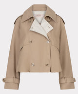 Daniela Balloon Cropped Trench Coat