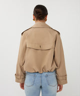 Daniela Balloon Cropped Trench Coat