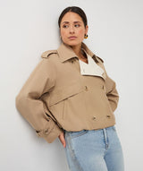 Daniela Balloon Cropped Trench Coat