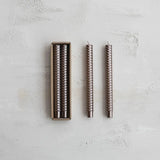 Holiday Candles Champagne Faceted Taper Candles // Set of 2