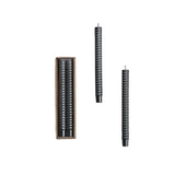 Holiday Candles Platinum Faceted Taper Candles // Set of 2