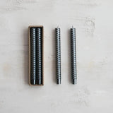 Holiday Candles Platinum Faceted Taper Candles // Set of 2