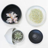 Decorative Object White Ceramic Footed Bowl