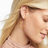 Jewelry Gardenia Textured Hoop