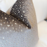 Pillow Covers Antelope Cut Velvet Pillow Cover // Pewter