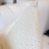 Pillow Covers Antelope Cut Velvet Pillow Cover // Snow