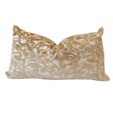 Pillow Covers Marble Cut Velvet Pillow Cover // Champagne 14x24