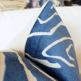 Pillow Covers Modern Etch Cut Velvet Pillow Cover // Navy