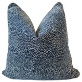 Pillow Covers Spots Reversible Chenille Pillow Cover // Navy