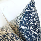 Pillow Covers Spots Reversible Chenille Pillow Cover // Navy