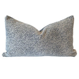 Pillow Covers Spots Reversible Chenille Pillow Cover // Navy
