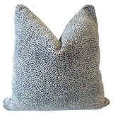 Pillow Covers Spots Reversible Chenille Pillow Cover // Navy