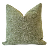 Pillow Covers Spots Reversible Chenille Pillow Cover // Olive 22x22 