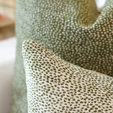 Pillow Covers Spots Reversible Chenille Pillow Cover // Olive