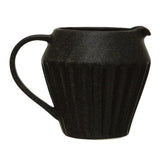 Serving Pitchers & Carafes Black Stoneware Pitcher with Glaze