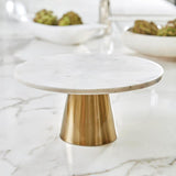 Servingware Brass & Marble Cake Stand