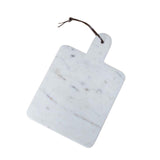 Servingware Carrara Marble Fleur De Lis Etched Paddle Serving Board