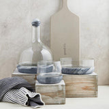 Servingware Small Grey Marble & glass Bowl Chiller