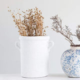 Vases Distressed Terracotta Crock with Handles