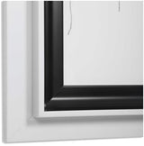 Wall Art Black & White Framed Abstract Prints - Set of 3