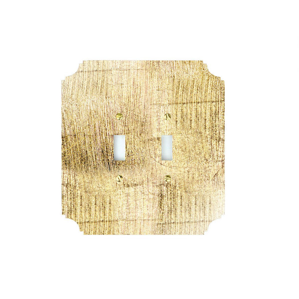 Wall Plates & Covers Gold Gilded Acrylic Switch Plate Double Switch 