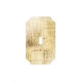 Wall Plates & Covers Gold Gilded Acrylic Switch Plate Single Switch