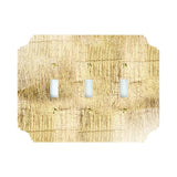 Wall Plates & Covers Gold Gilded Acrylic Switch Plate Triple Switch