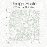 Wallpaper Modern Acanthus Premium Peel + Stick Wallpaper // Duck Egg