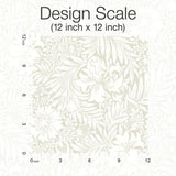 Wallpaper Modern Acanthus Premium Peel + Stick Wallpaper // Wicker