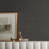 Wallpaper Sisal Wallpaper In Black - Double Roll