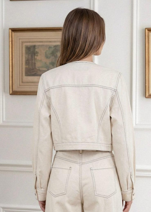  Lottie COTTON WASHED CROPPED JACKET 