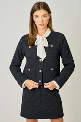  Arlette Quilted Jacket // Black 