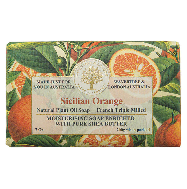  Wavertree & London Sicilian Orange Luxury Soap Bars 