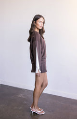  Butter Modal Color Layered Sweatshirt // Port 