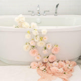  Champagne Petals Large Petal Soap Flower 