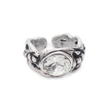  Handmade Clear Crystal Brass Ring - 6949 