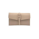  Genuine leather mini clutch bag, Made in Italy, art. 112592: Jeans 