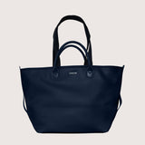  The Vegan Leather Go-Tote - Navy 
