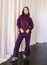  Butter Modal Side Binding Wide Leg Pants 