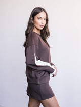  Butter Modal Color Layered Sweatshirt // Port 