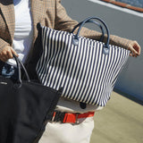  The Canvas Go-Tote - Navy Stripe 