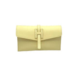  Genuine leather mini clutch bag, Made in Italy, art. 112592: Jeans 