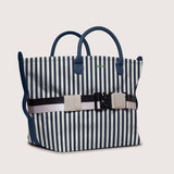 The Canvas Go-Tote - Navy Stripe 