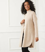 Lifestyle Long Sleeve Shirttail Cardigan 