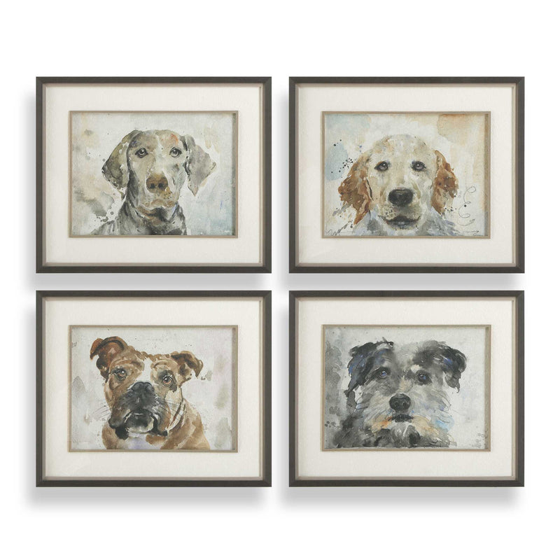 Wall Art Dog Days Framed Prints // Set of 4 