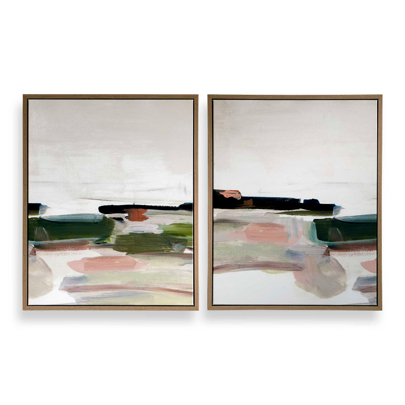 Wall Art Just Peaking Framed Abstract Prints // Set of 2 