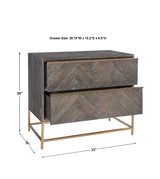 Accent Cabinets Armistead Dark Walnut Drawer Chest 