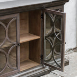 Accent Cabinets Belino Wooden 4 Door Chest 