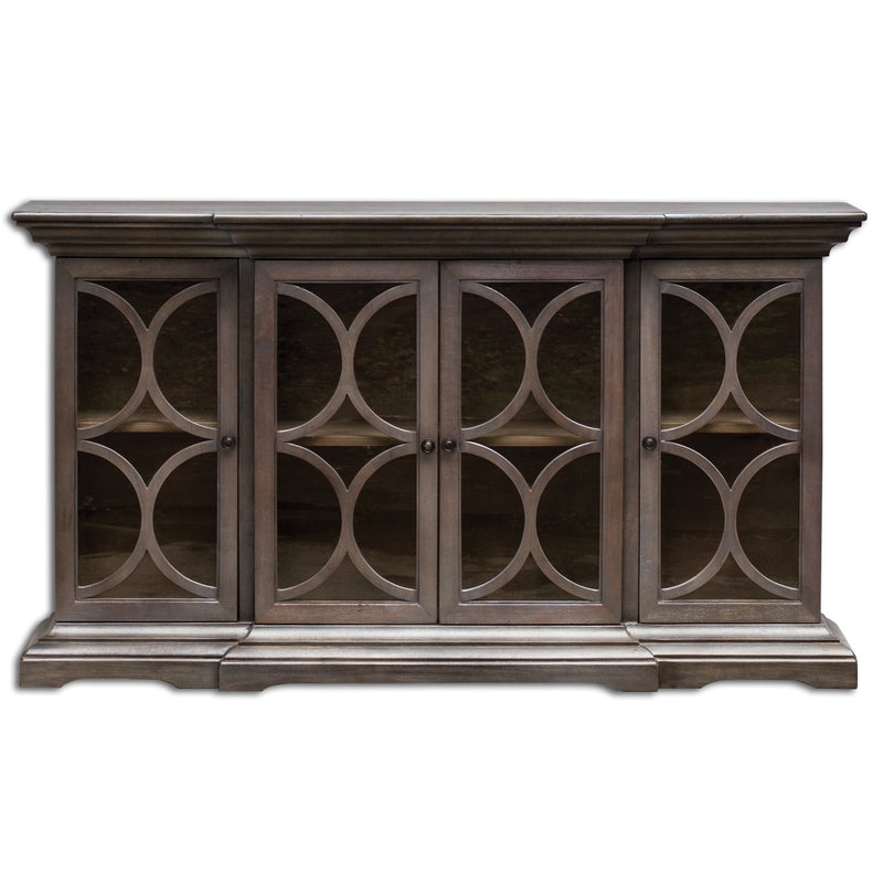 Accent Cabinets Belino Wooden 4 Door Chest 